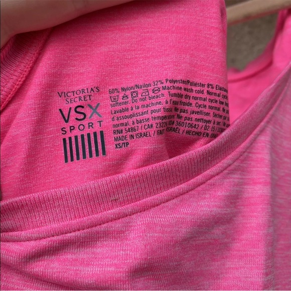 Victoria secret racerback tank top neon pink size xs swiftly - Picture 5 of 5